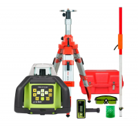 Комплект: ротационный нивелир RGK SP-610G + штатив, рейка